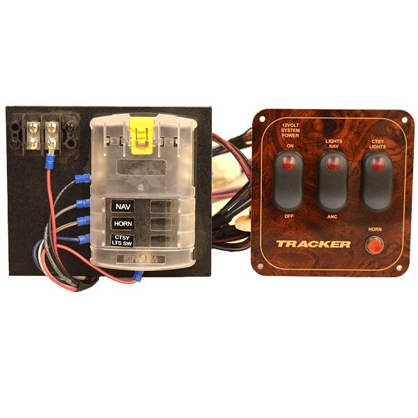 Blue Sea Switch Panel Tracker 32V 30 Amp by Blue Sea