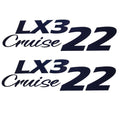 G3 Boat Decal LX 322 Cruise Blue Pair by G3