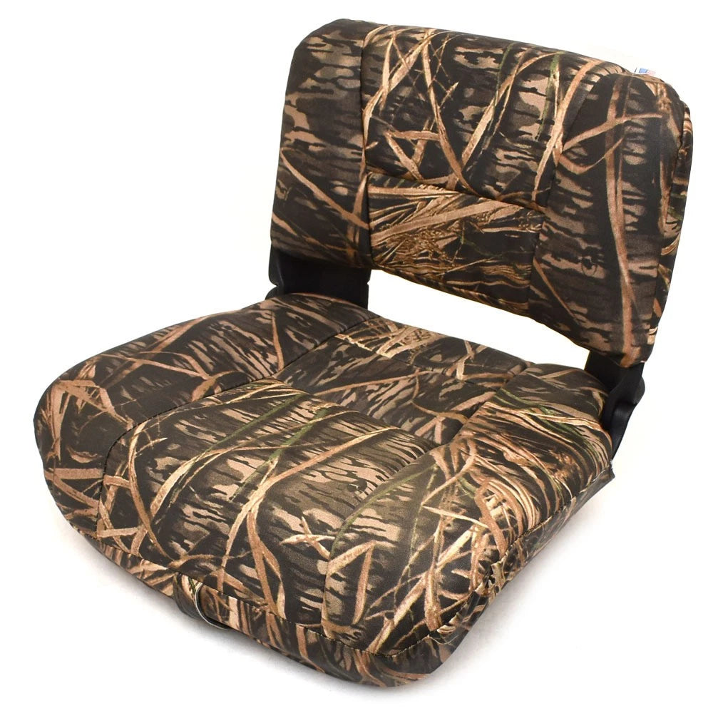 G3 Boat Folding Fishing Seat | Low Back Shadow Grass Camo