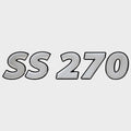 Raised Decal Lowe Boat SS270 Silver Black by Lowe