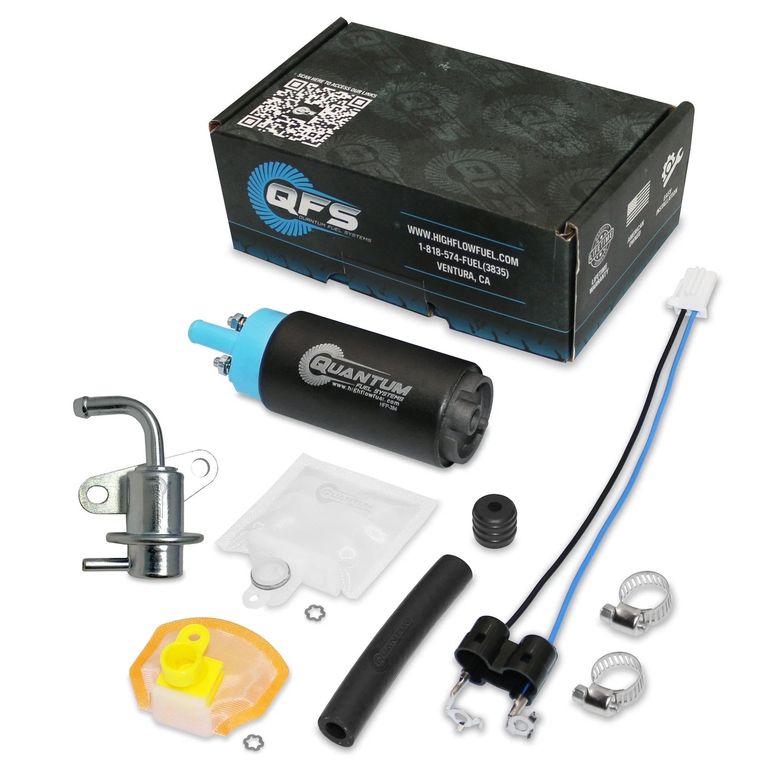 Qfs Fuel Pump +Reg+strainer For 00-11 Yamaha Outboard F115/lf115