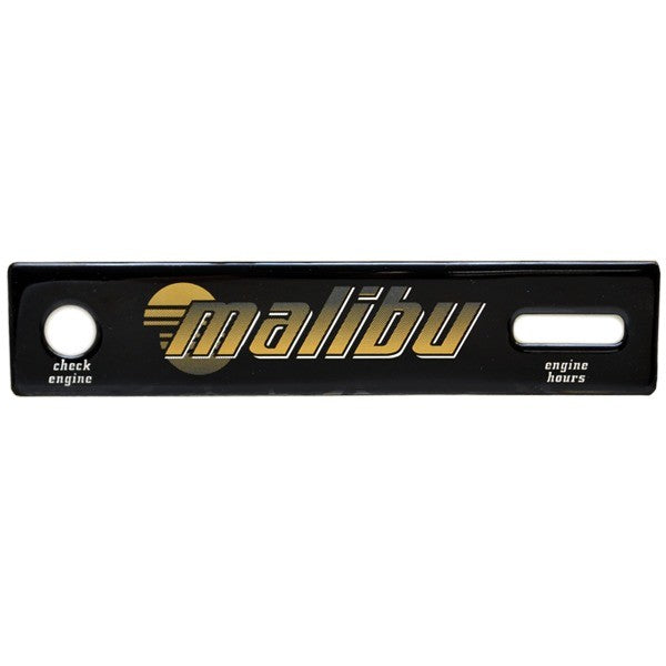 Malibu Boat Raised Dash Decal 5982202 | 8 1/4 x 1 5/8 Inch Black Gold by Malibu