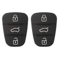 2x Remote Car 3 Buttons Key Fobs Case Rubber Shell Black For Hyundai