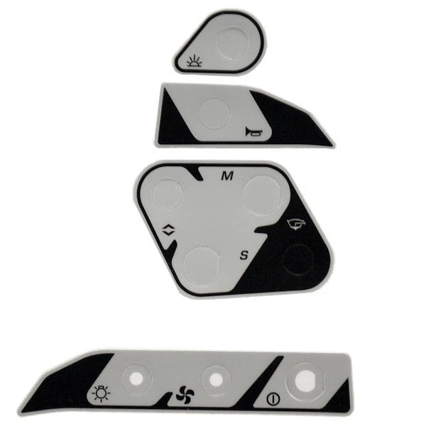 Sea-doo Boat Switch Decal | 180 Challenger Se Gray / Black (Set Of 4)
