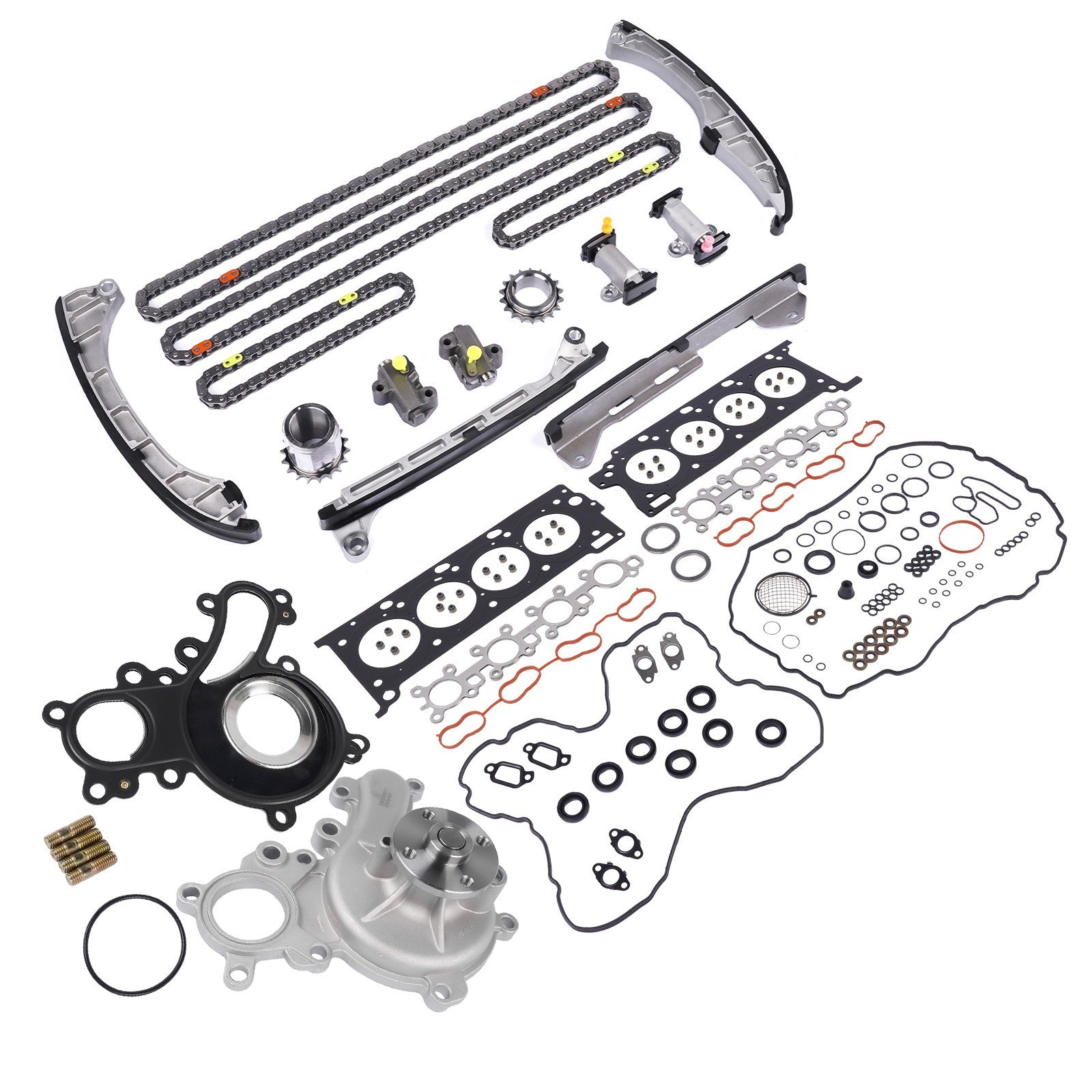 Head Gasket Set Timing Chain Water Pump for Toyota Tundra Le