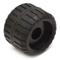 Bass Cat Boat Wobble Trailer Roller | 4 1/8 Inch Ribbed Black RubberOp