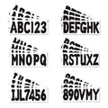 Black Sticker Decals A-z Letters 0-9 Numbers For Boats Power