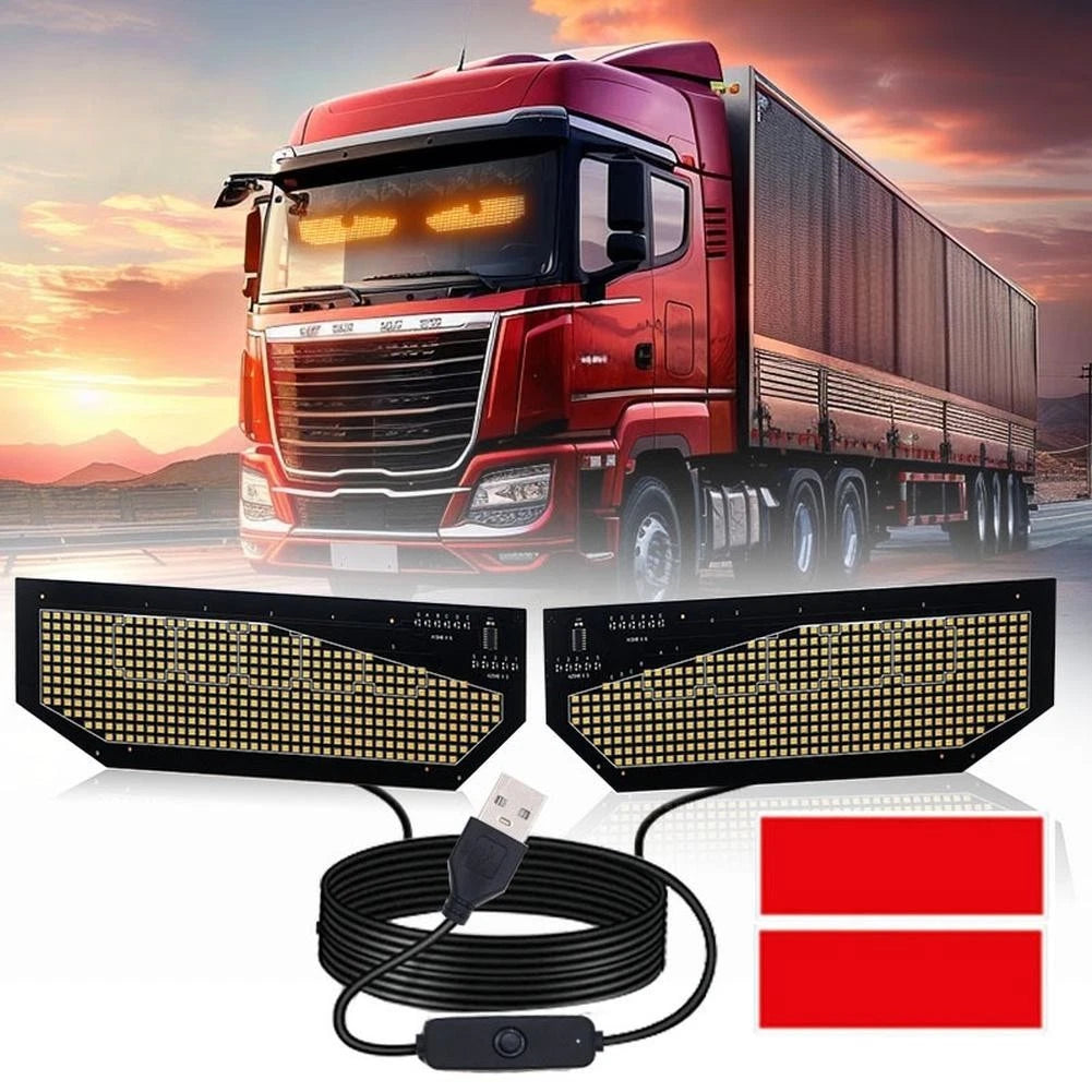 Car Decoration Light Dynamic Led Devil Eye Screen With Usb Power For