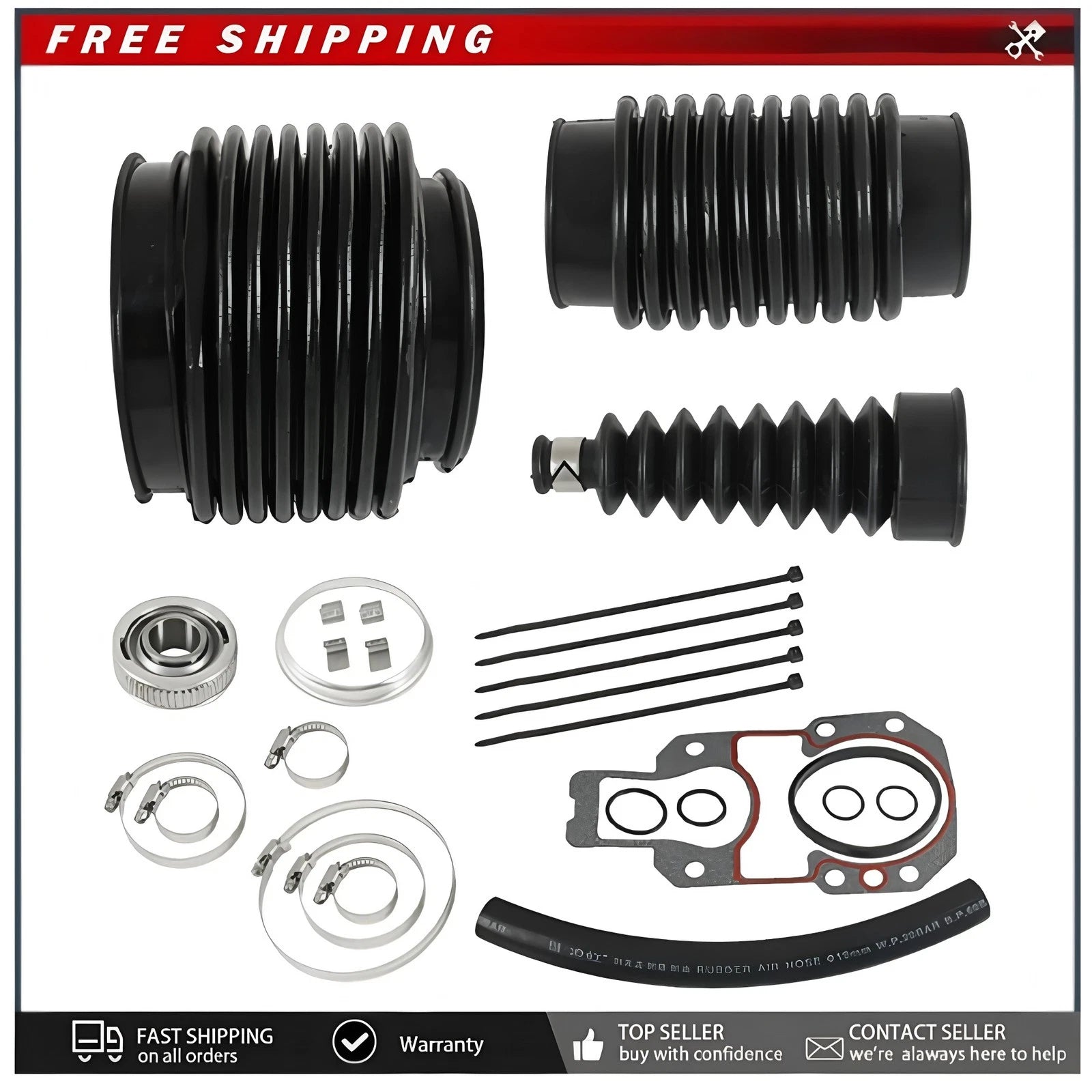 Em Transom Seal Bearing Bellows Kit For Mercruiser Alpha One Gen 2