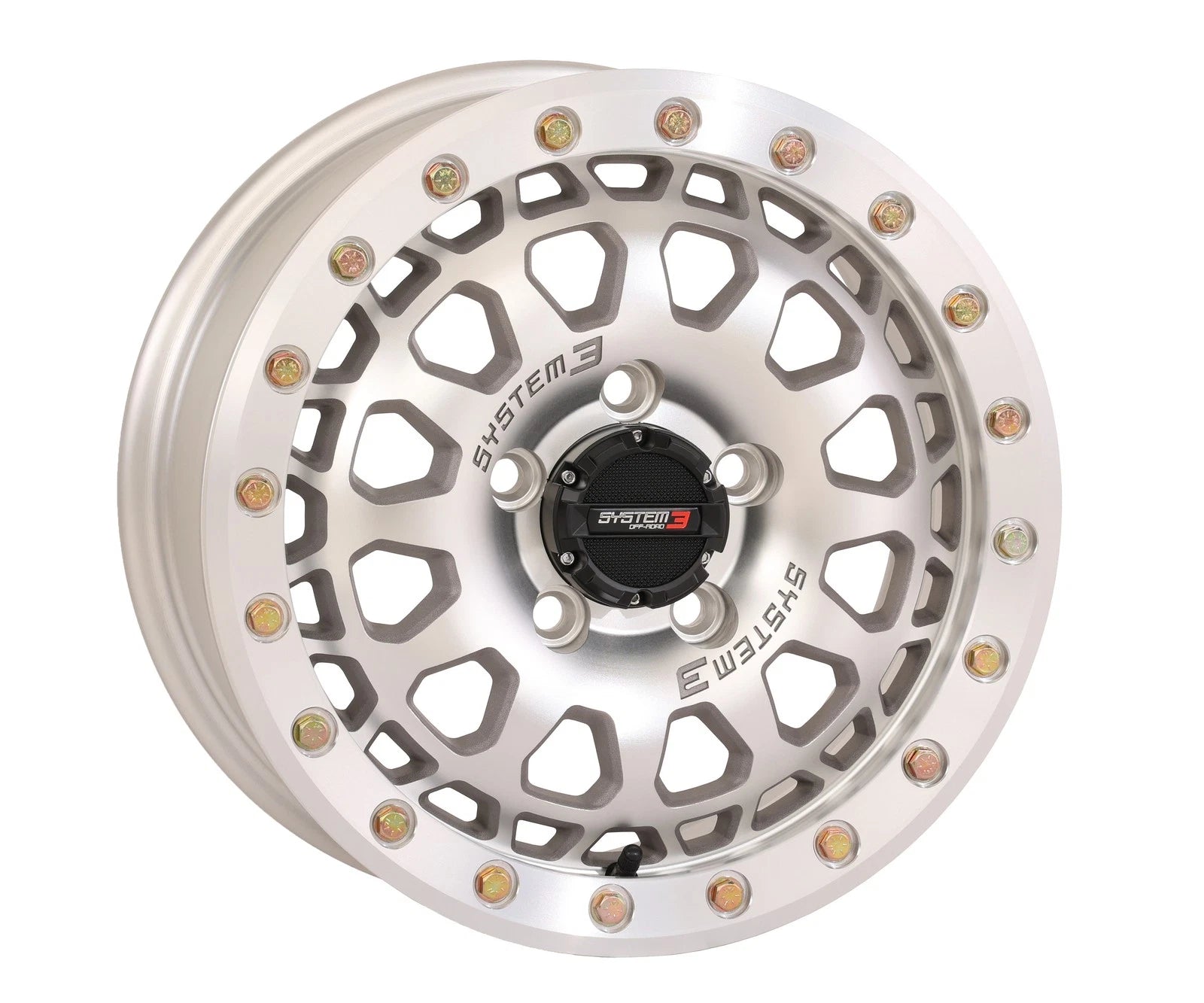 System 3 Sb6 Bl Wheel 15x7 6+1 +50mm Beadlock For Polaris Rzr Atv/utv
