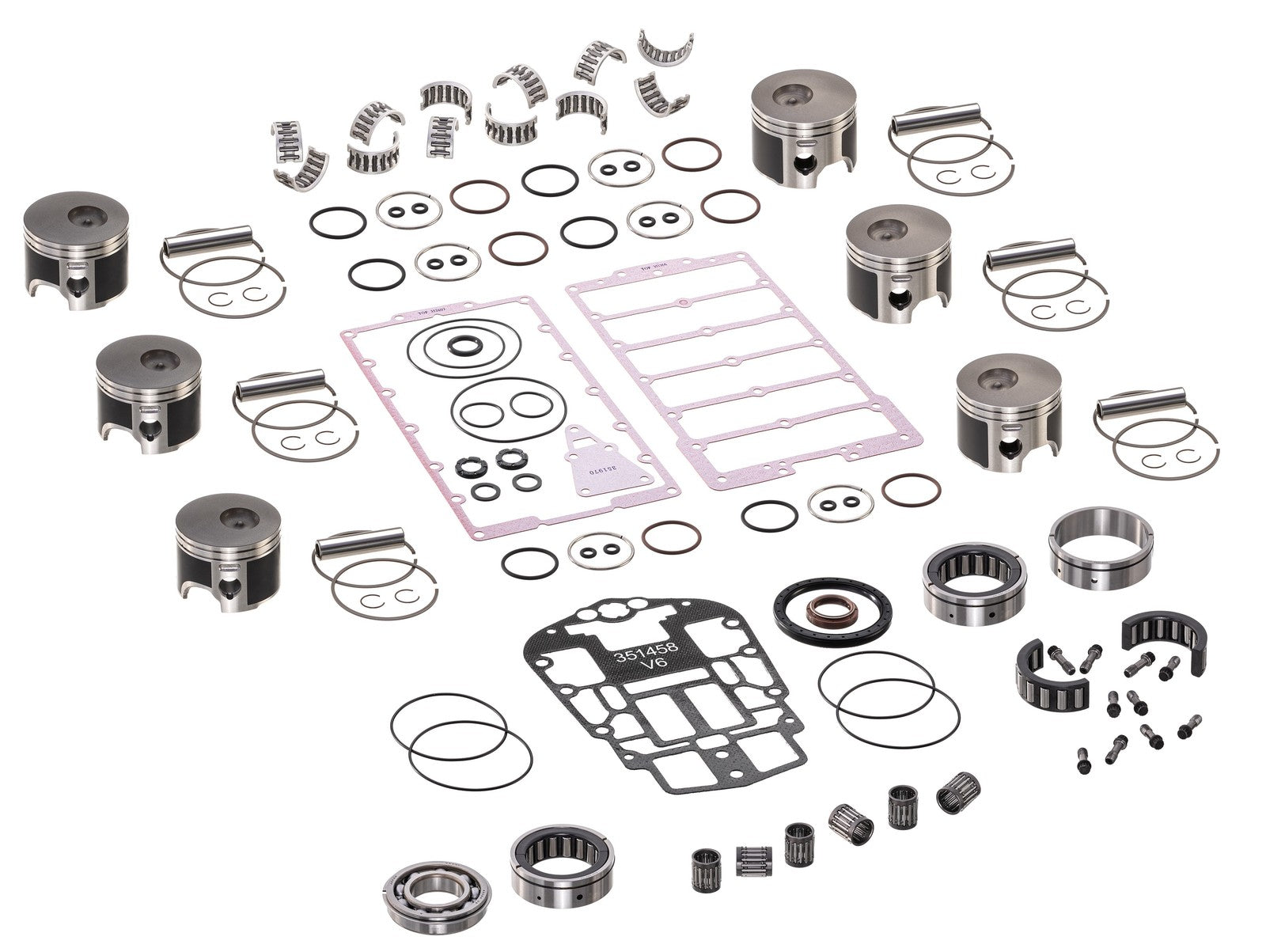Johnson Evinrude Powerhead Piston Gasket Rebuild Kit by Johnson