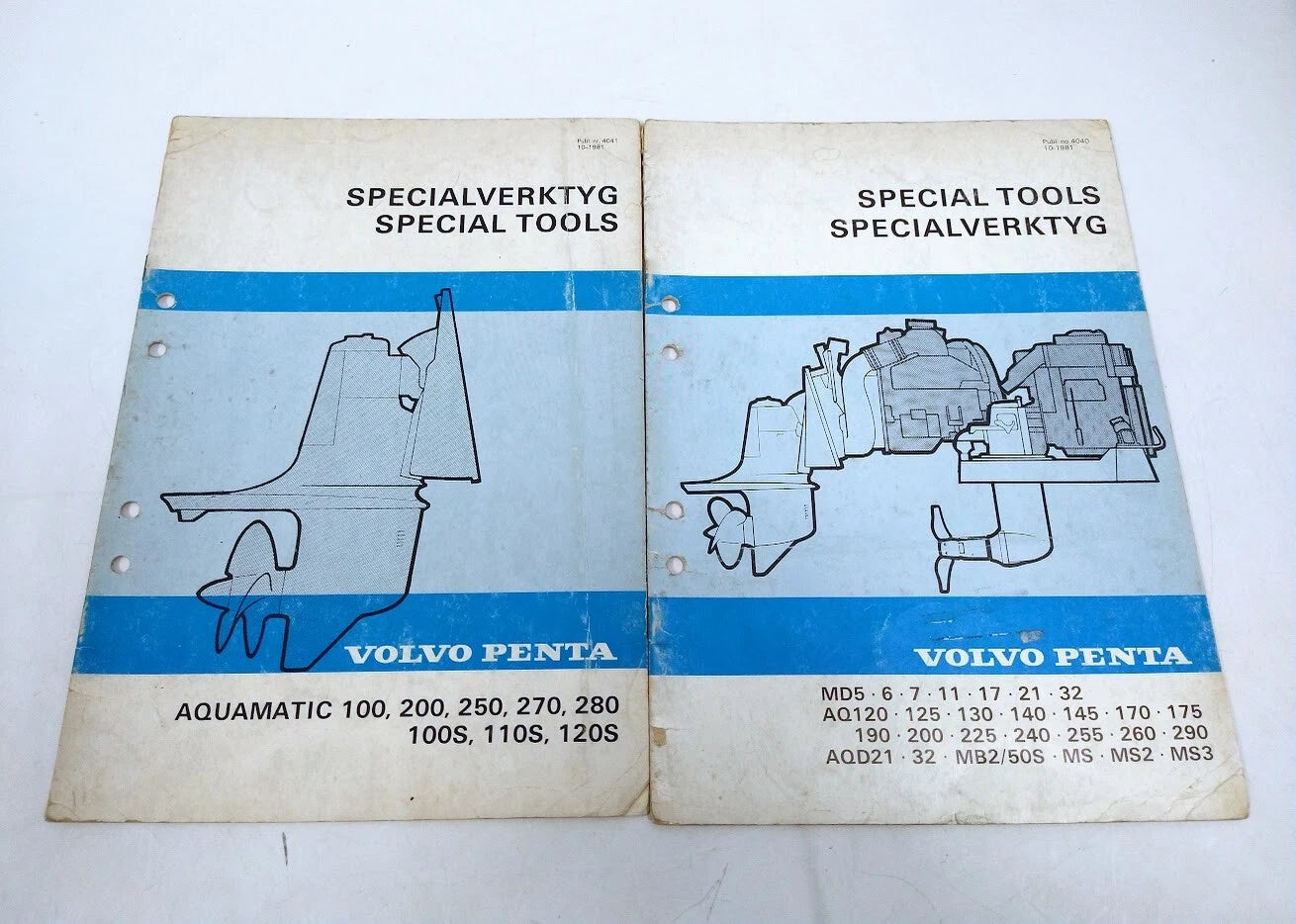 Volvo Penta 4040 &Amp; 4041, Special Tools Manuals