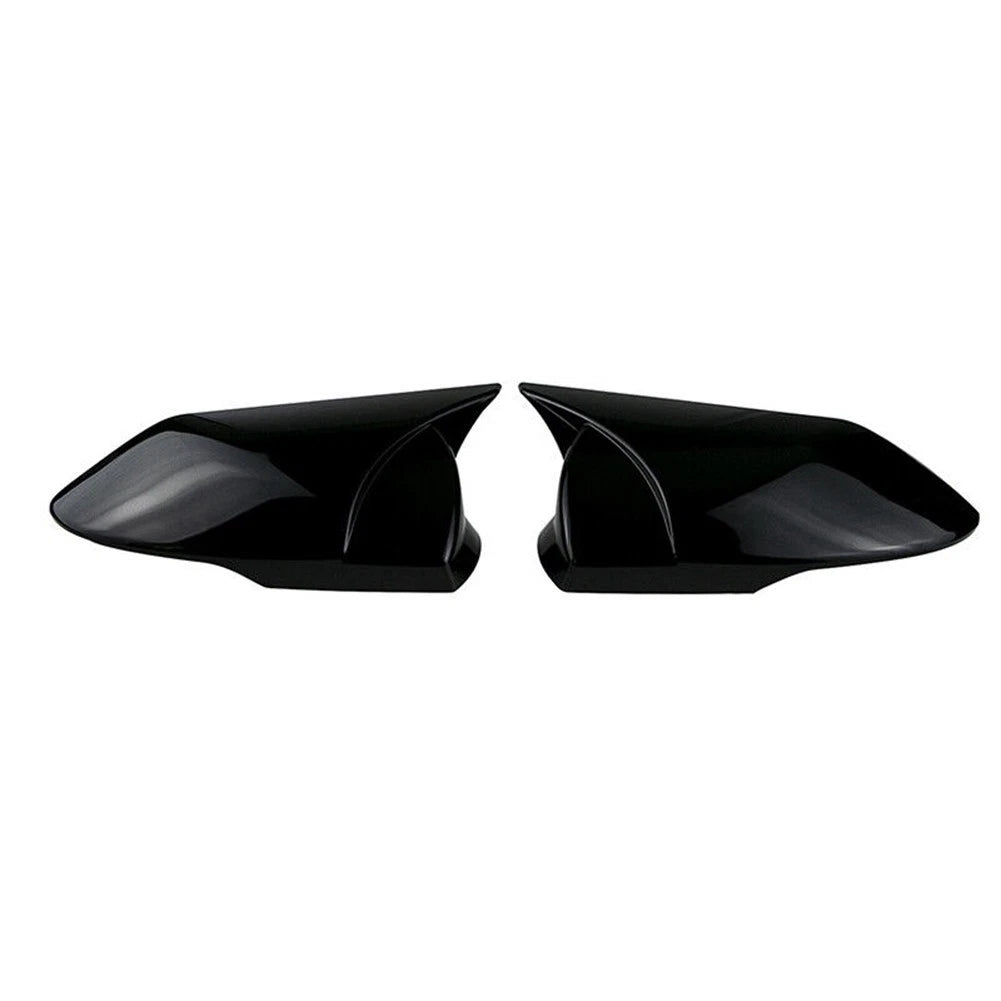 2*glossy Black Exterior Rear View Mirror Trim Cover For Hyundai
