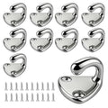 Stainless Steel Tarp Hooks 10pcs For Trailers Boats And Recreational