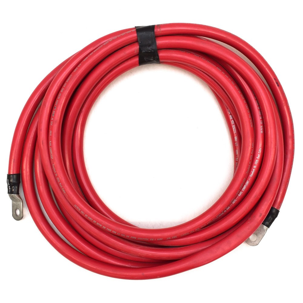 Scout Boat Battery Cable 2/0 AWG 21 1/2 Foot Red by Scout