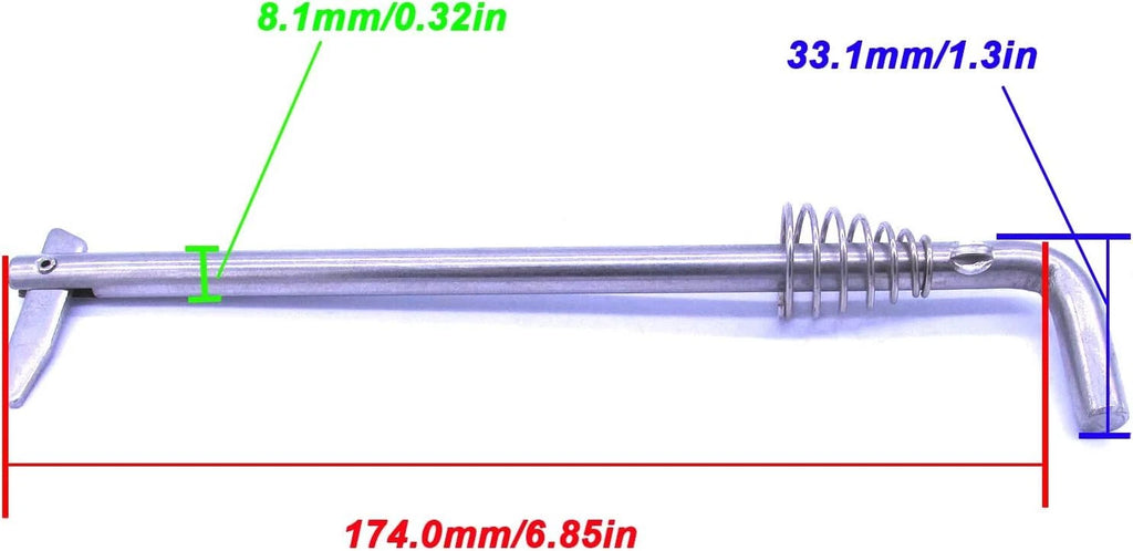 Tilt Thrust Rod & Spring – Mercury 4-9.8HP