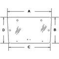 3477716m1 Upper Rear Window Fits Massey Ferguson 342 350 352 355 390