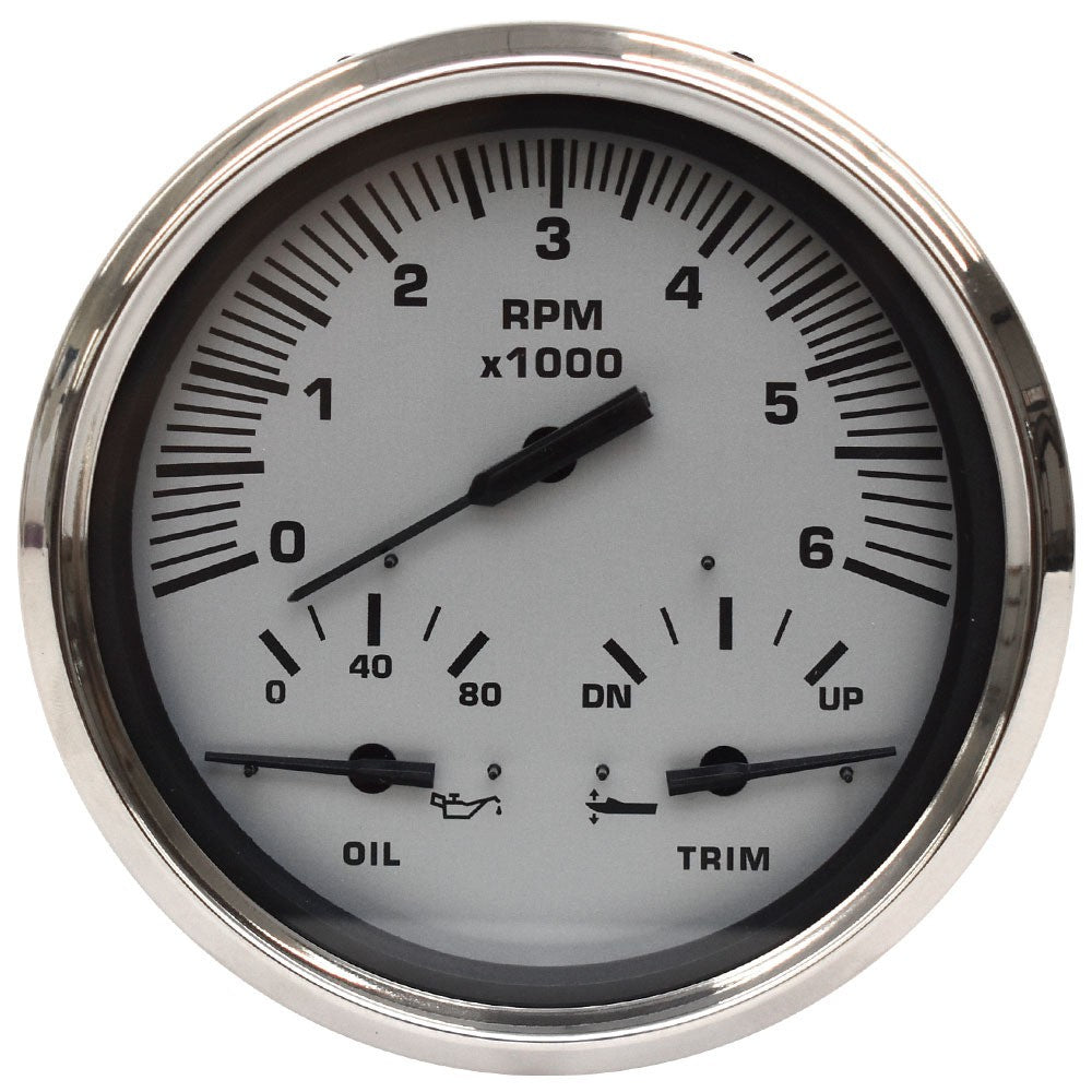 Faria Boat Multifunction Gauge GTC037D | Tach Oil Trim by Faria