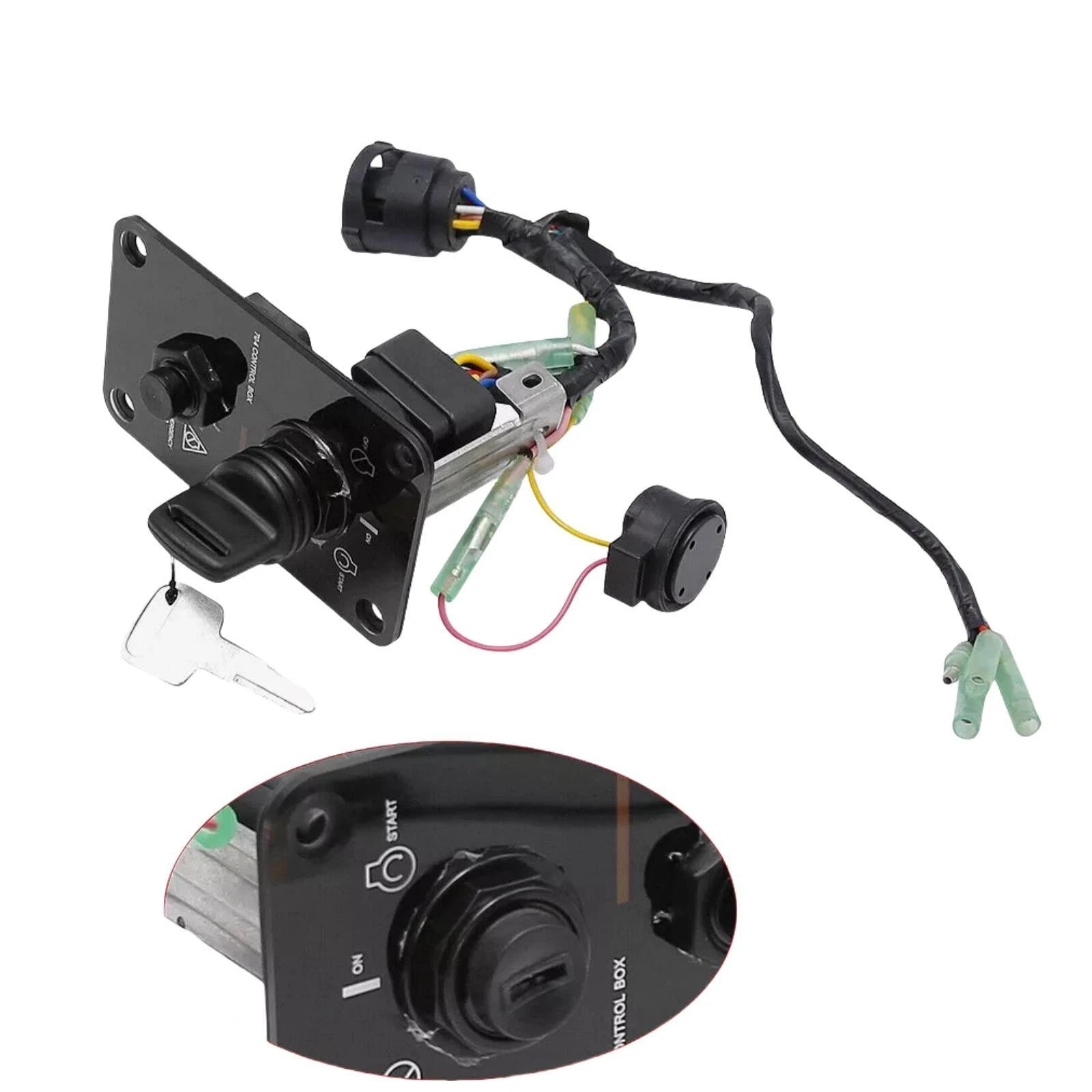 Ignition Key Switch Panel For Yamaha Outboard 704-82570-12-0<wbr/>0