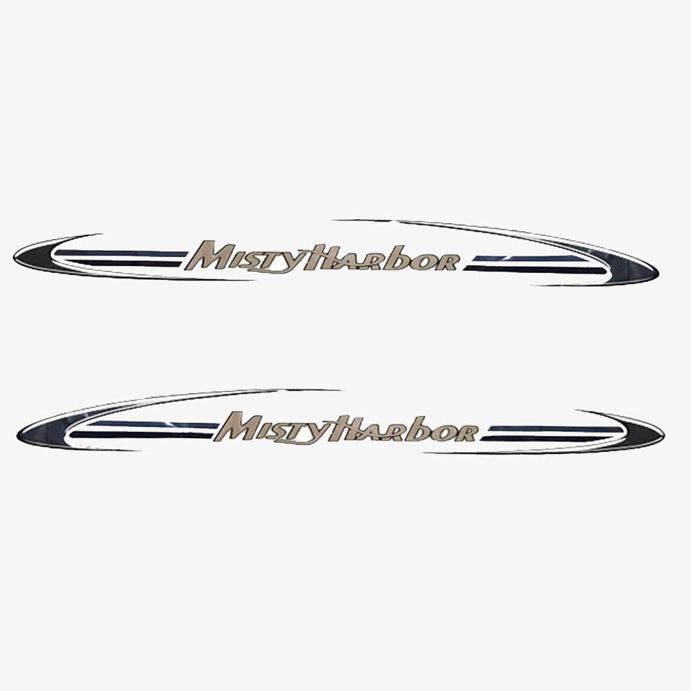 Logo Decals Misty Harbor Black Stickers by Misty Harbor