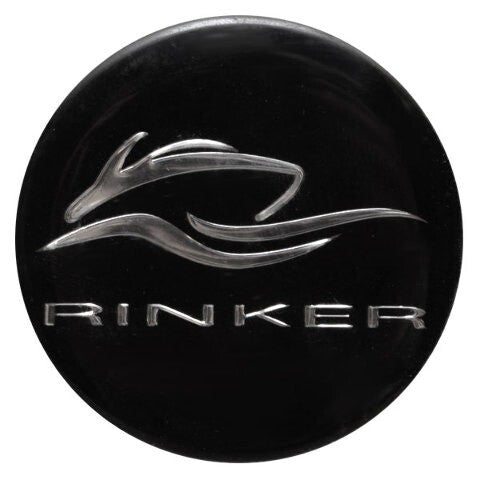 Boat Badge Decal Logo Sticker Black 1 5/8 Inch by Rinker