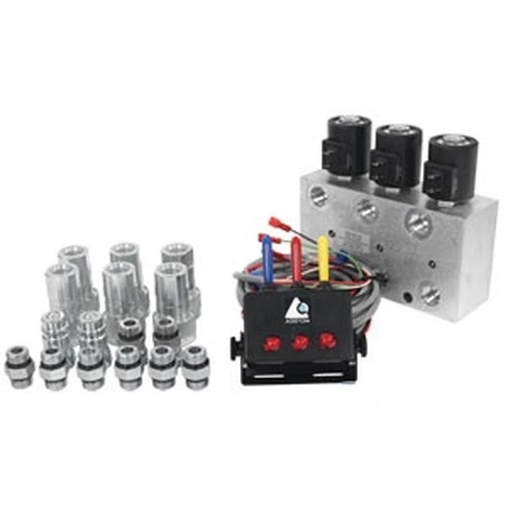 12vdc 3 Circuit Hyd. Multiplier W/ Switchbox & Couplers Fits All