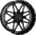 System 3 St7 Wheel 20x9 5+4 (0mm) 4/156 Gloss Black Milled For Atv/utv