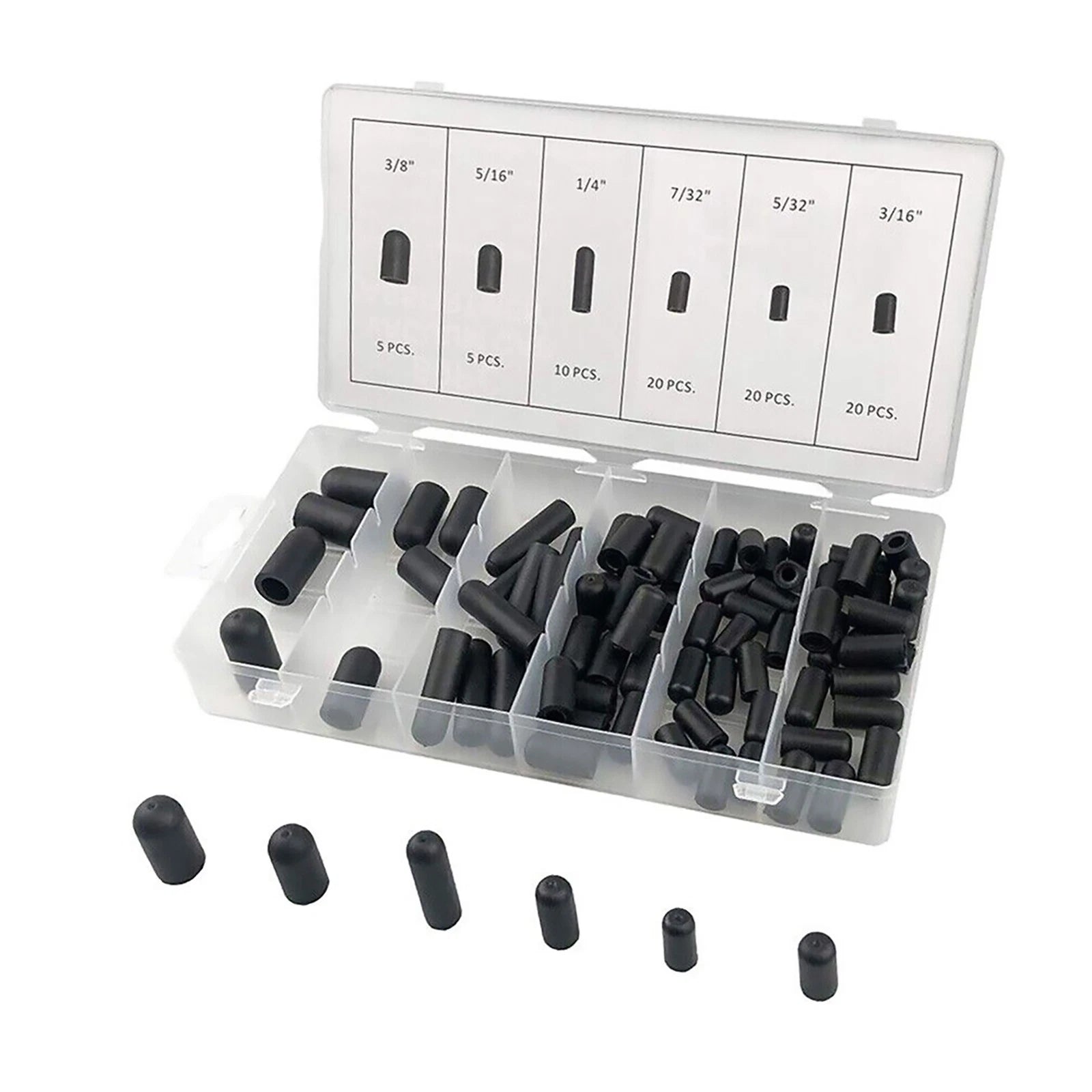 Vacuum Line Cap Silicone Hose Cap Block Off Assortment Kit For