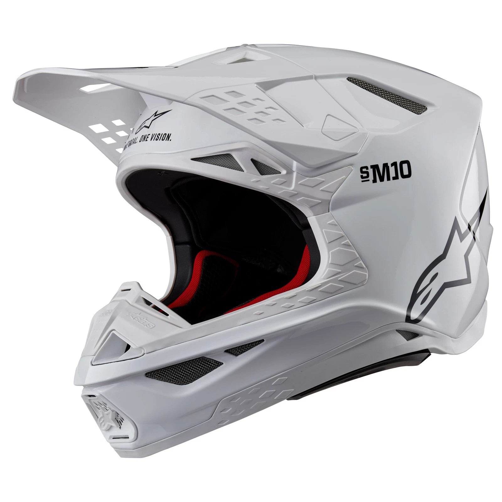 Alpinestars Supertech M10 Offroad Helmet Large White Dot & Ece
