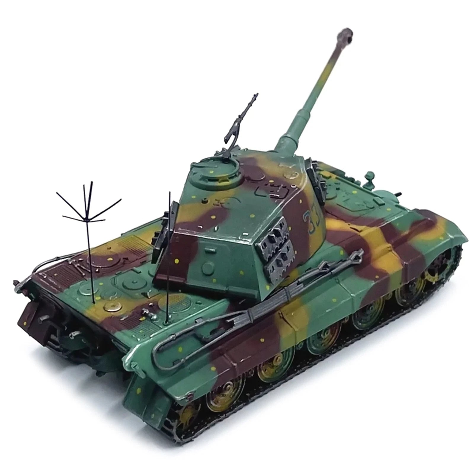 1:72 German Tiger King Heavy Tank Alloy Model Military Ornament Gift