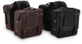 Burly Brand Throw-over Saddlebag Dark Oak With Roll Top & Adjustable