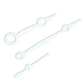 Silver Parnis Watch Movement Hands Winding Kit For Eta 6497 6498 St36
