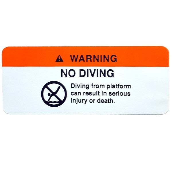 Lowe Boats Warning Decal Sticker No Diving by Lowe