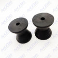 Fit Fit Mounting Width Boat Trailer Black Molded Rubber Bow Stop