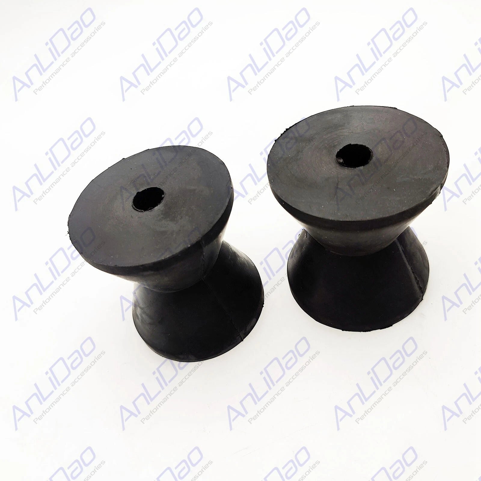 Fit Fit Mounting Width Boat Trailer Black Molded Rubber Bow Stop