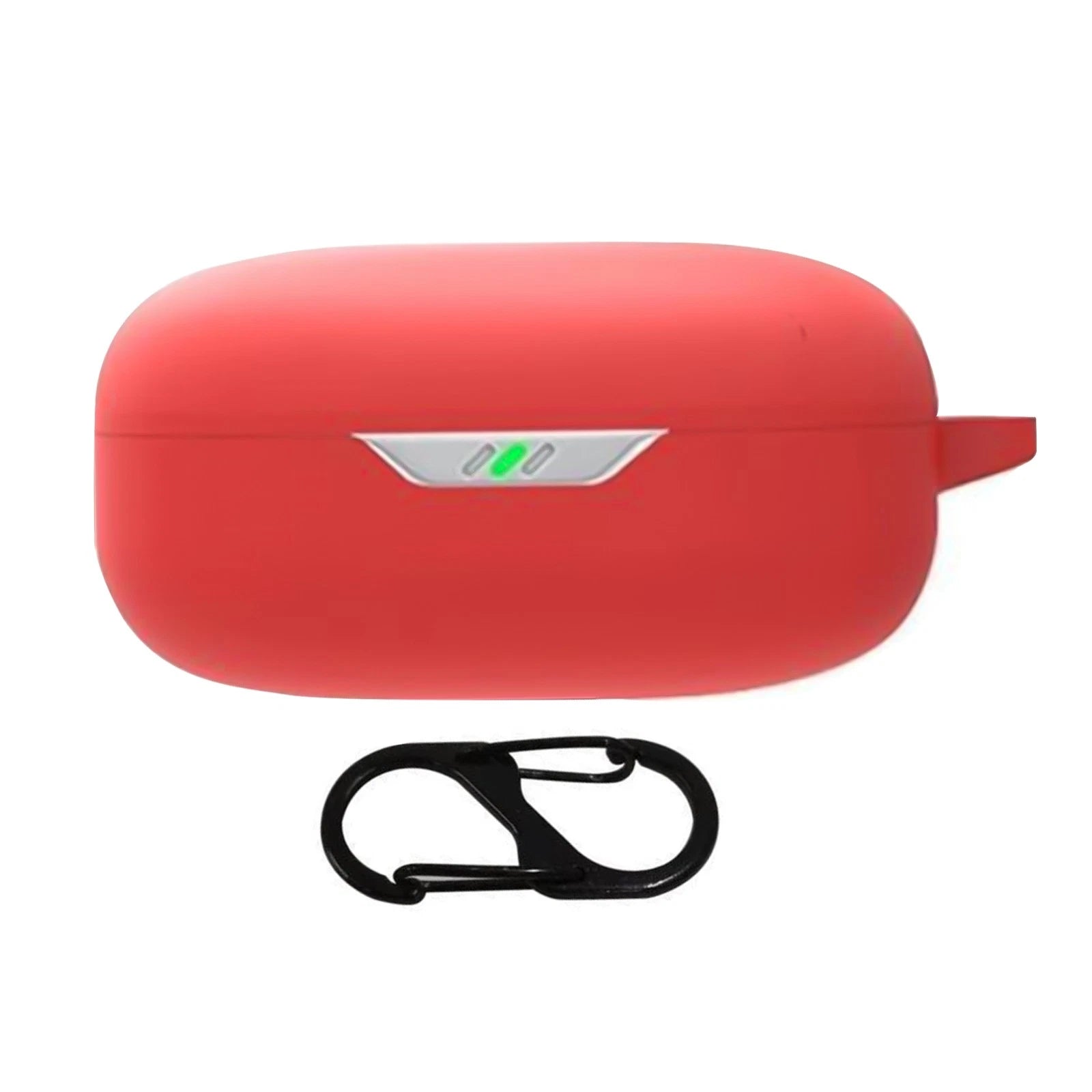 Red Silicone Cover Earbuds Charging Box Case Cover Fits For