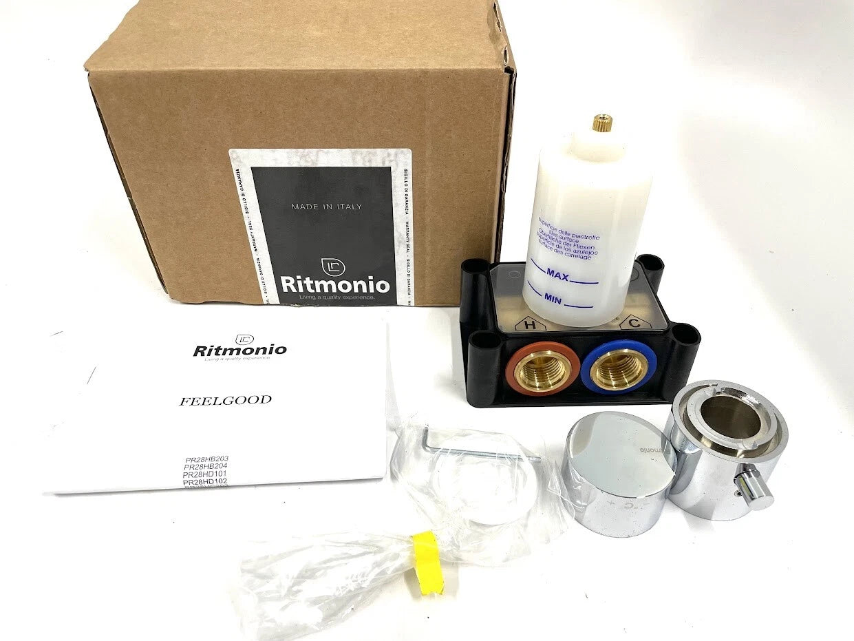 Pois Ritmonio Pr28hb203crl Contemporary Built-in Thermostatic Mixer