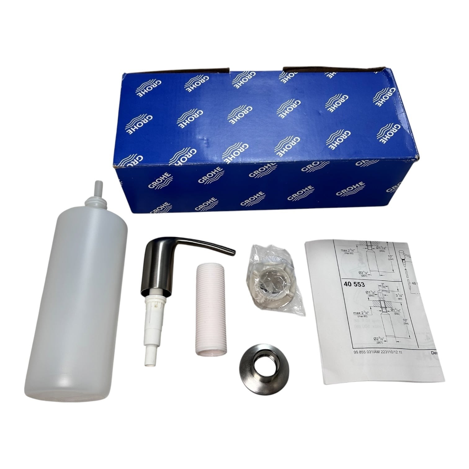 Grohe 40553dc0, Supersteel Infinity Finish Soap Dispenser Assembly,