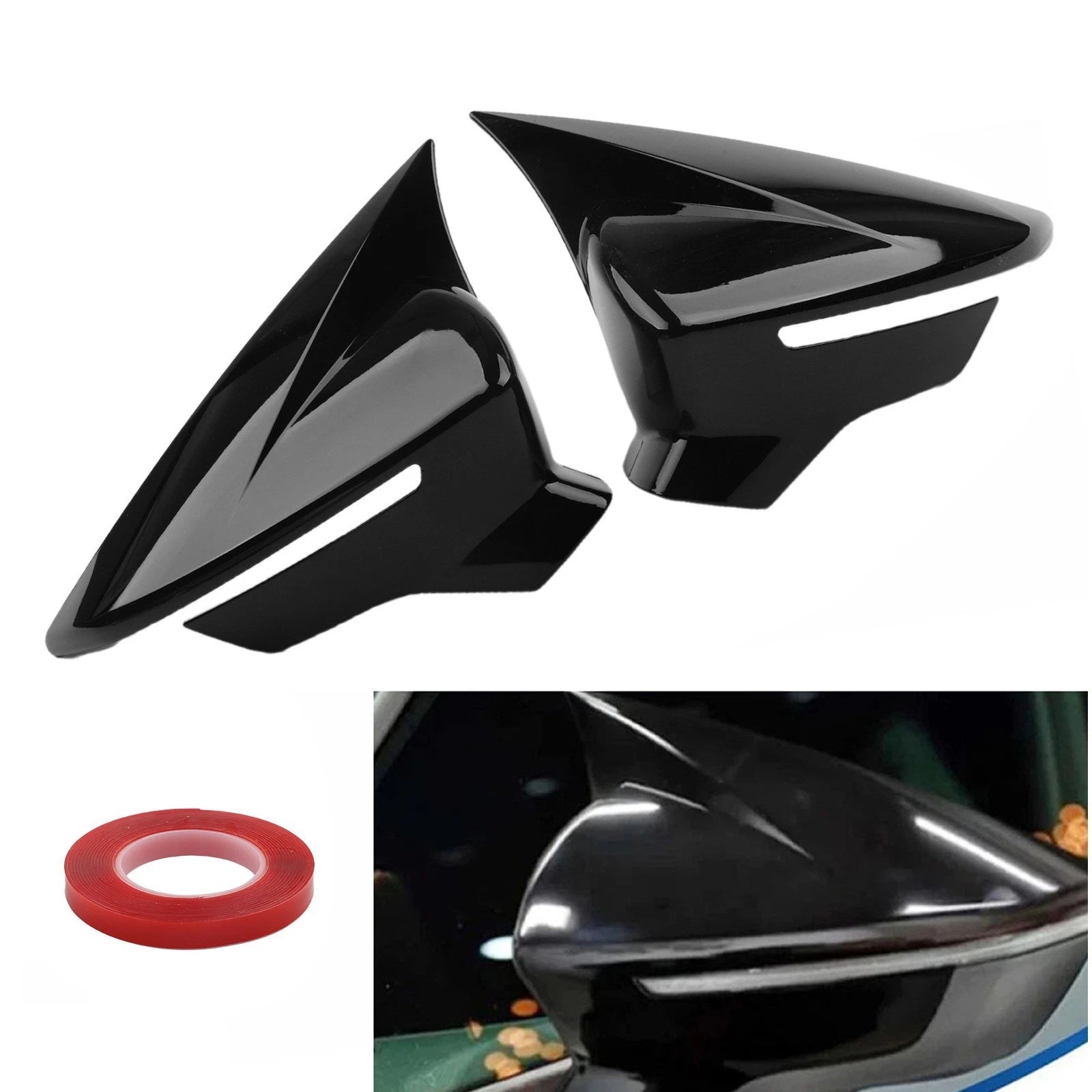 For Seat For Ibiza Mk5 2017 2018 Gloss Black Wing Mirror For Style