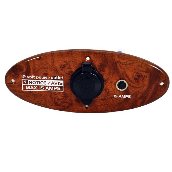 Marine Boat Power Outlet Panel 7 1/8 x 2 7/8 Inch