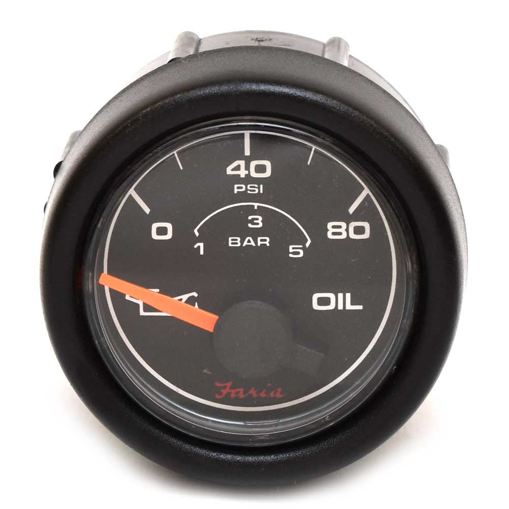Oil Pressure Gauge Faria GP7050A 2 Inch Black by Faria
