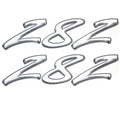 Rinker Boat Decal Pair White Gray 9 1/2 x 2 5/8 Inch by Rinker