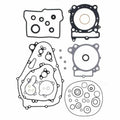 Athena Complete Gasket Kit W/oil Seals For Kawasaki Kx450f & Kx450x