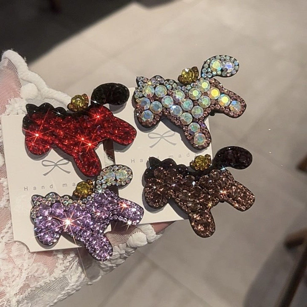 Korean Crystal Hair Clip for Ponytail Use