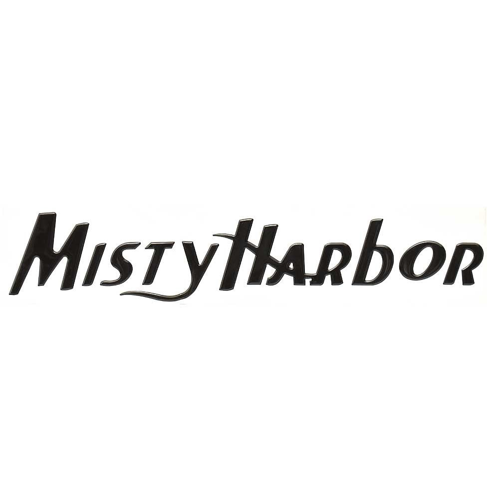 Raised Decal 25 1/4 x 5 Inch Black Silver by Misty Harbor