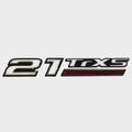 Triton Boat Raised Decal 21 TRXS Red White Black 10 1/4 Inch by Triton