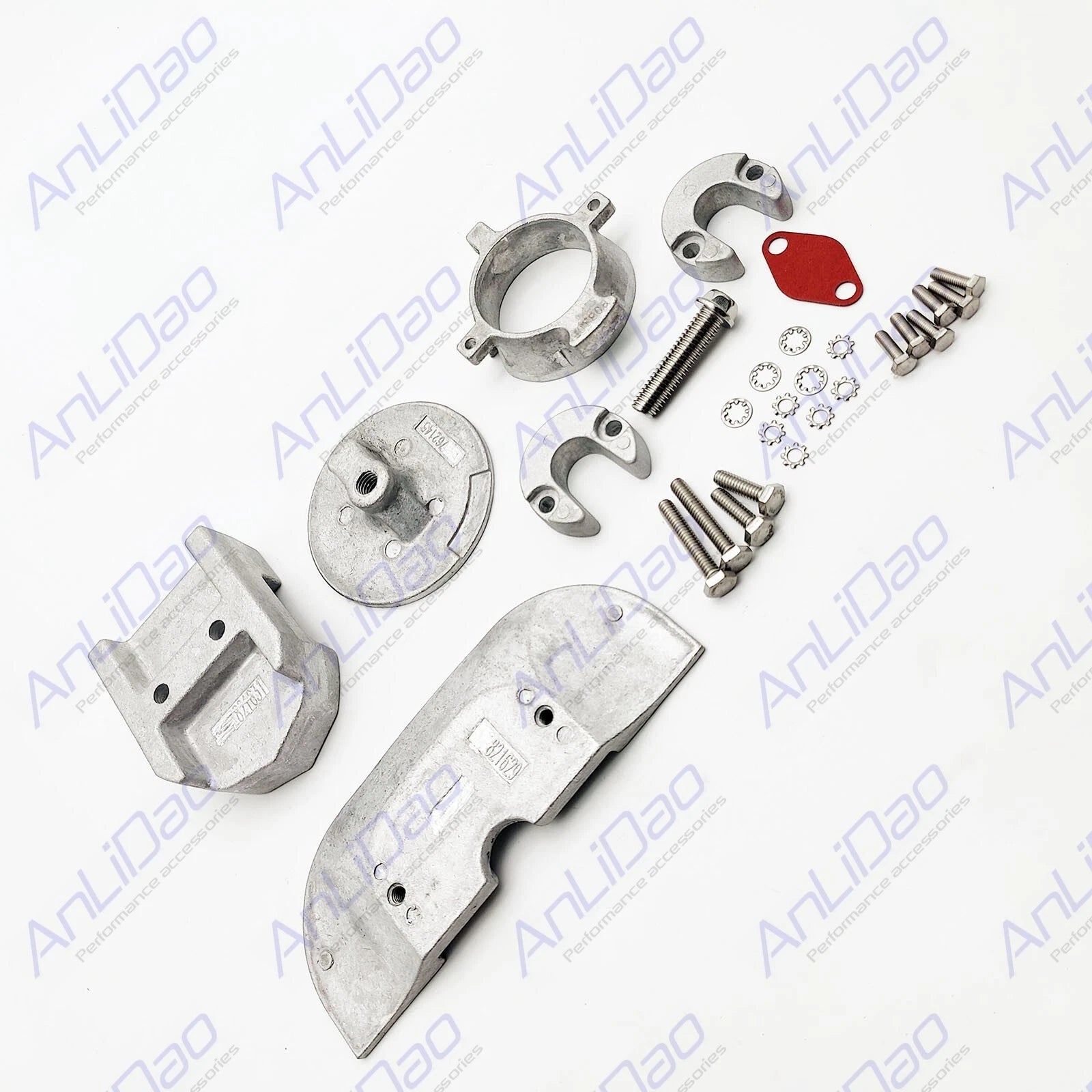 Replaces Fit Mercruiser Alpha 1 Gen 2 Aluminum Anode Kit W/ Hardware