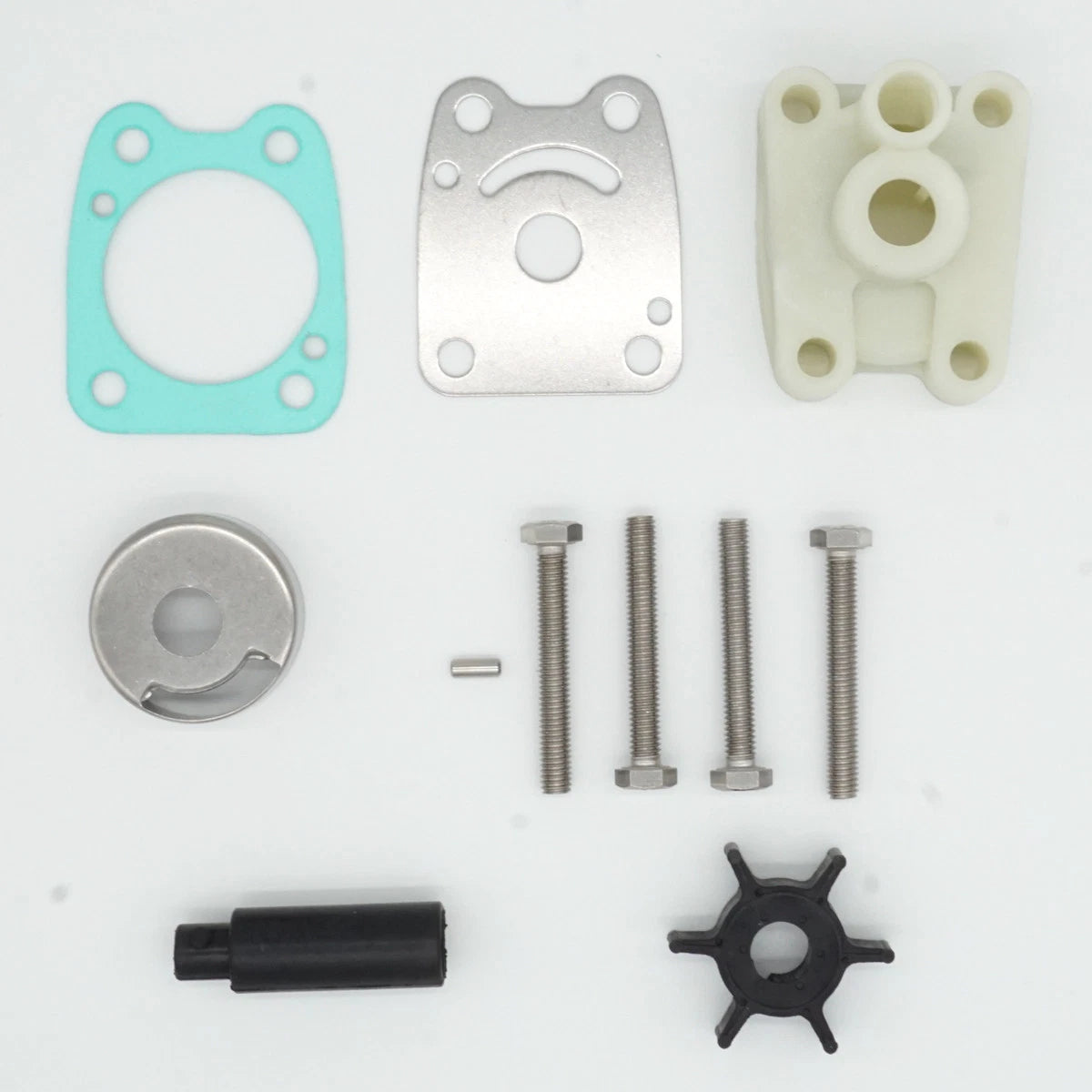 Outboard Water Pump Impeller Repair Kit for Yamaha 4-5HP Models 6E0 Series