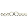 Larson Boat Gauge Bezel Plastic Set of 8 by Larson