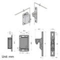 Plastic Door Latch Set for Campers Marine Parts
